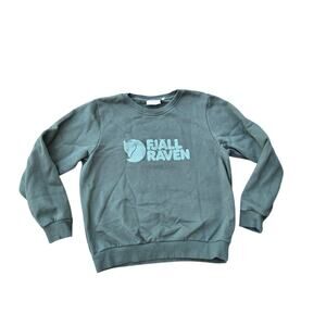 Fjallraven Crewneck Sweatshirt Womens Medium Green Sweater Fleece